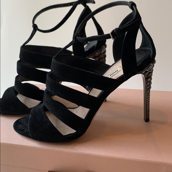 Authentic Miu Miu black evening shoes. Size 38 - Picture 3 of 5